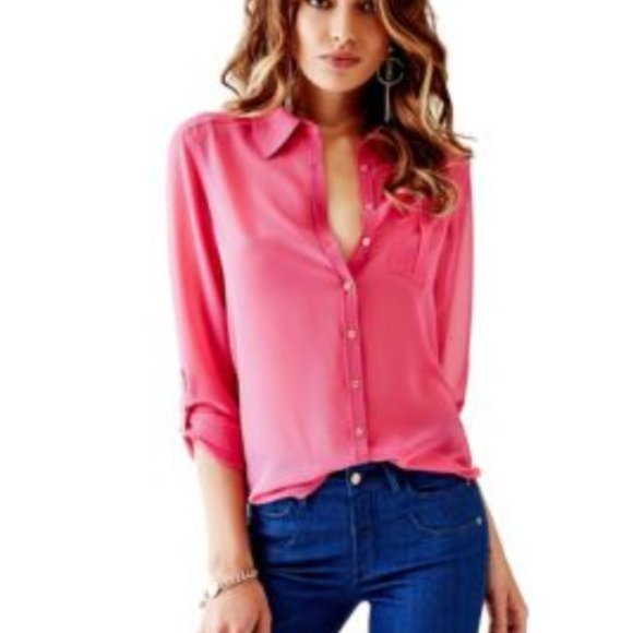 EUC Guess Ferris Long-Sleeve Shirt - Size XS - Picture 6 of 7